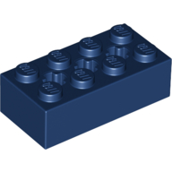 Набор LEGO Brick Special 2 x 4 with 3 Axle Holes, Темно-синий