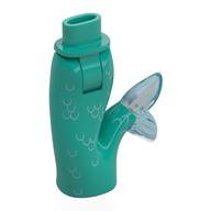 Деталь LEGO Minidoll Hips and Fishtail (Mermaid) with Trans-Blue Opal Tail Fin and Scales Print, Темно-бирюзовый