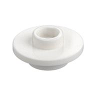 Деталь LEGO Equipment Cup / Teacup Saucer with Recessed Stud on Top [PLAIN], Серебристый металлик