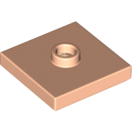 Набор LEGO Plate Special 2 x 2 with Groove and Centre Stud, Light Flesh