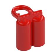 Деталь LEGO Minifig Neckwear Airtanks with Large Holes, Красный