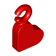 Набор LEGO Pendant, Heart, Красный