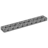 Деталь LEGO Technic Beam Frame 3 x 19 with 2 Center Cross Beams, 3 Openings Thick, Светлый сине-серый