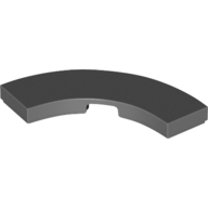 Деталь LEGO Tile 3 x 3 Curved, Macaroni, Темный сине-серый