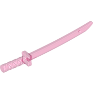 Набор LEGO Weapon Sword / Katana / Shamshir with Capped Pommel [Square Guard], Trans-Dark Pink