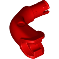 Деталь LEGO Arm, with Pin, Clip (No Hand), Красный