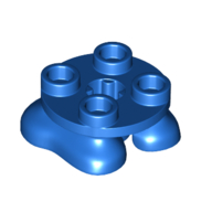 Деталь LEGO Feet, 2 x 2 x 2/3 with 4 Studs on Top, Голубой