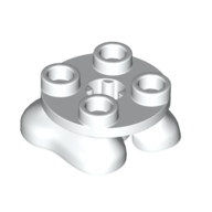 Деталь LEGO Feet, 2 x 2 x 2/3 with 4 Studs on Top, Белый