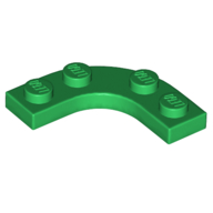 Набор LEGO Plate Round Corner 3 x 3 with 2 x 2 Round Cutout, Зеленый