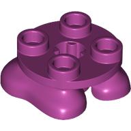 Деталь LEGO Feet, 2 x 2 x 2/3 with 4 Studs on Top, Пурпурный