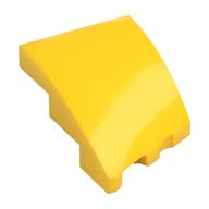 Деталь LEGO Скос изогнутый 3 x 2, с выемкой под штырёк слева, Желтый