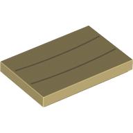 Набор LEGO Tile 2 x 3 with Dark Tan Lines print, Tan