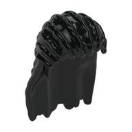 Деталь LEGO Hair Long Straight, Черный