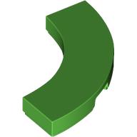 Деталь LEGO Tile 3 x 3 Curved, Macaroni, Ярко-зеленый