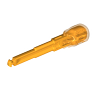 Деталь LEGO Projectile, Arrow with Shaft, Trans-Neon Orange Liquid Shaped End, Ярко-светло-оранжевый