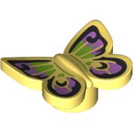Набор LEGO Insect, Butterfly with Lavender/Lime Colors, Black Trim print, Bright Light Yellow
