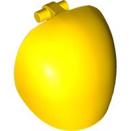 Деталь LEGO Large Figure Shoulder Cover, Armor, Round, Smooth with Bar, Желтый