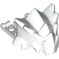 Деталь LEGO Creature Body Part, Dragon Head Upper Jaw with 2 x 4 Studs, Bars, Белый