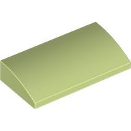 Набор LEGO Slope Curved 2 x 4 x 2/3 [Bottom Tubes], Yellowish Green