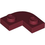 Деталь LEGO Пластина круглая угловая 2 x 2, с вырезом 1 x 1, Темно-красный