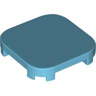 Деталь LEGO Tile Round Corners 4 x 4 x 2/3, Средне-лазурный