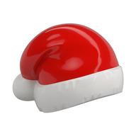 Santa Hat with Red Top Pattern