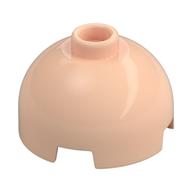 Деталь LEGO Brick Round 2 x 2 Dome Top - Vented Stud with Bottom Axle Holder x Shape + Orientation, Светлый телесный