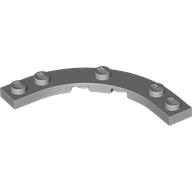 Деталь LEGO Plate Round Corner 5 x 5 with 4 x 4 Round Cutout, Светлый сине-серый