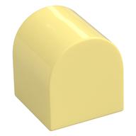 Деталь LEGO Кирпичик изогнутый верхний 2 x 2 x 2, Ярко-светло-желтый