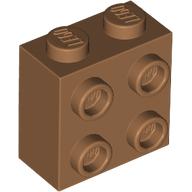 Набор LEGO Brick Special 1 x 2 x 1 2/3 with four studs on one side, Medium Dark Flesh