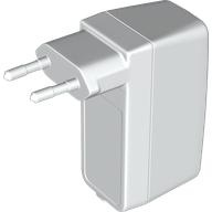 Деталь LEGO Electric Adapter / Transformer, USB, Type C (Continental Europe), Белый