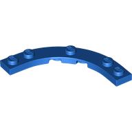 Деталь LEGO Plate Round Corner 5 x 5 with 4 x 4 Round Cutout, Голубой