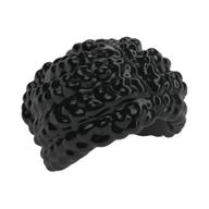 Деталь LEGO Hair, Braided with Bun, Черный