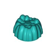 Деталь LEGO Minifig Hair, Small Tuft, Темно-бирюзовый