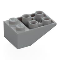 Деталь LEGO Скос перевёрнутый круглый нижний 33° 3 x 2, со штифтом, Светлый сине-серый