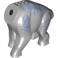 Animal, Dinosaur, Brachiosaurus Body with Sand Blue Markings print