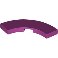 Деталь LEGO Tile 3 x 3 Curved, Macaroni, Пурпурный