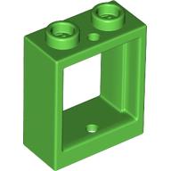 Набор LEGO Window 1 x 2 x 2 Flat Front, Ярко-зеленый