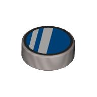 Tile Round 1 x 1 with Glasses print