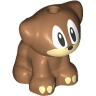 Набор LEGO Animal, Dog Pup with Tan Face and Toes, Big Eyes Print, Medium Dark Flesh