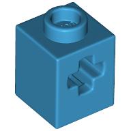 Набор LEGO Technic Brick 1 x 1 with Axle Hole, Dark Azure