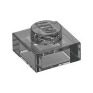 Деталь LEGO Пластина 1 x 1, Прозрачный черный