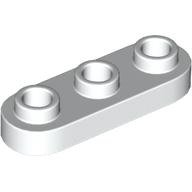 Набор LEGO Plate Special 1 x 3 Rounded with 3 Open Studs, Белый