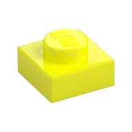Деталь LEGO Пластина 1 x 1, Насыщенный желтый