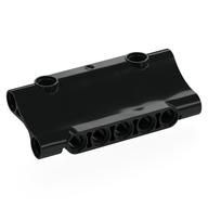 Деталь LEGO Панель Technic изогнутая перевёрнутая 7 x 3, Черный