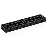 Деталь LEGO Technic Beam Frame 3 x 13 with 1 Center Cross Beams, 2 Openings Thick, Черный