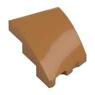 Деталь LEGO Скос изогнутый 3 x 2, с выемкой под штырёк слева, Средне-темный телесный