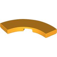 Деталь LEGO Tile 3 x 3 Curved, Macaroni, Ярко-светло-оранжевый