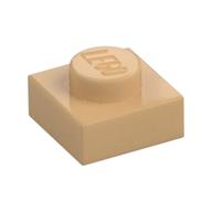 Деталь LEGO Пластина 1 x 1, Теплый песочный