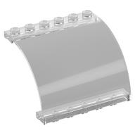 Деталь LEGO Панель изогнутая верхняя 6 x 5 x 3 1/3, Прозрачный бесцветный